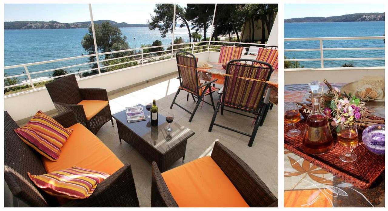 Gem Of The Sea Luxury Beach Apartment With Brand New Heating Infinity Pool Трогир Экстерьер фото
